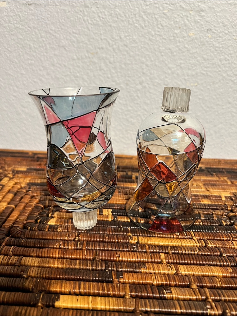 Stained Glass PartyLite Mosaic Tea light Holder